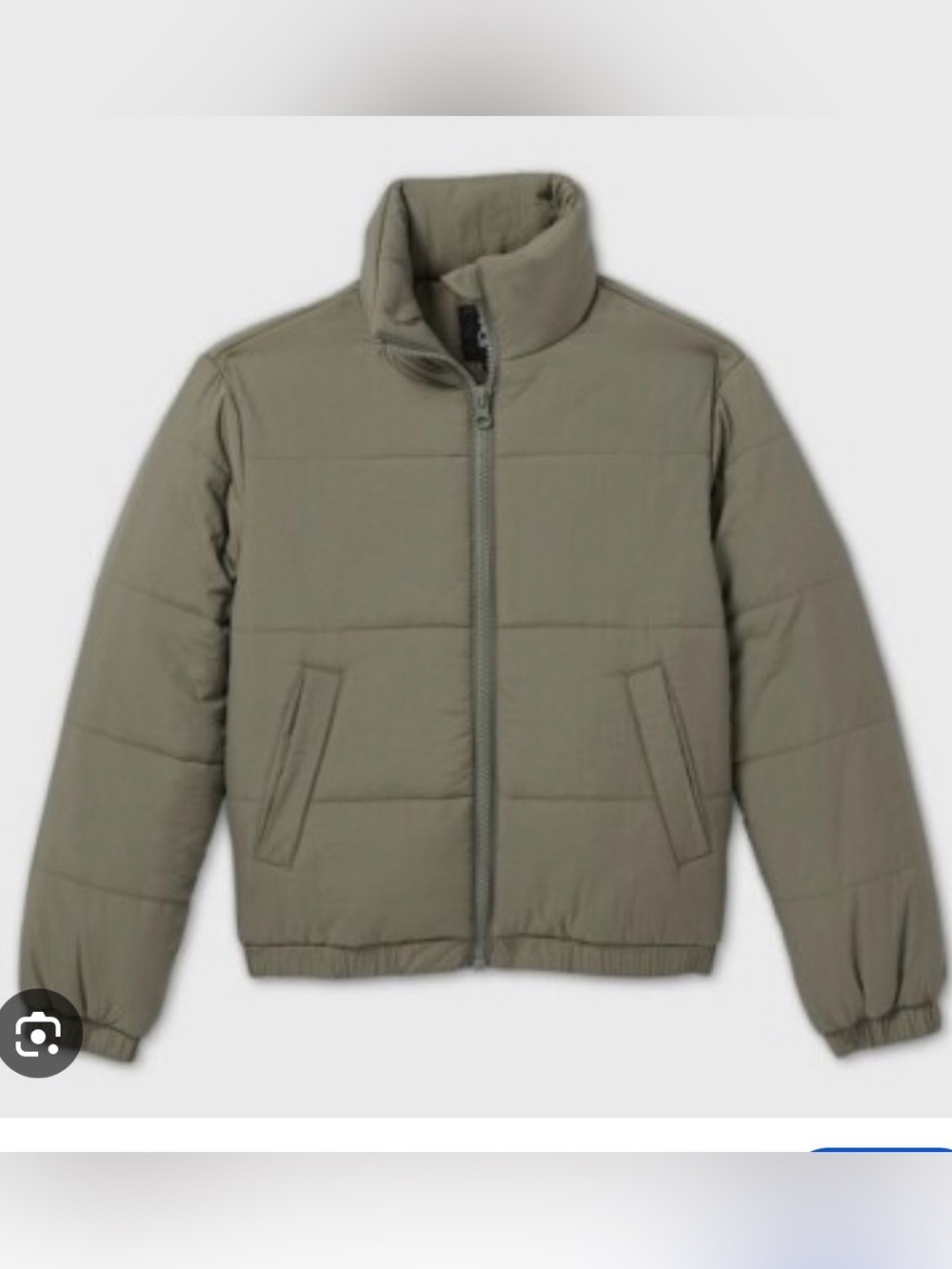 Art Class Green Puffer Jacket Girls 7-8